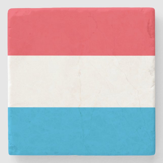 Porta-copo De Pedra Bandeira do Luxemburgo (Frente)