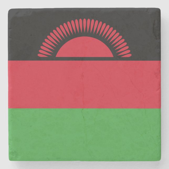 Porta-copo De Pedra Bandeira do Malawi (Frente)