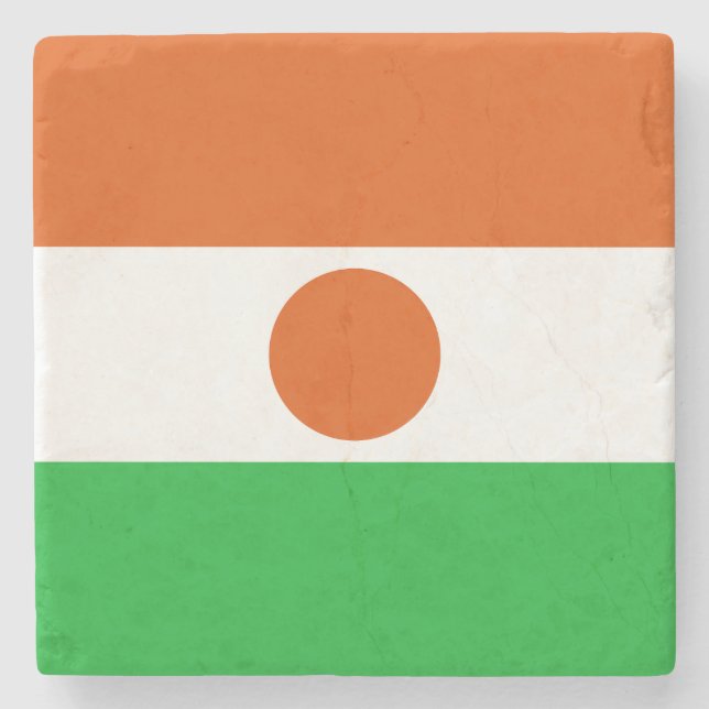 Porta-copo De Pedra Bandeira do Níger (Frente)
