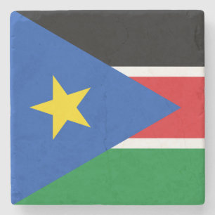 Porta-copo De Pedra Bandeira do Sudão do Sul (África)