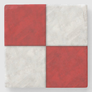 Porta-copo De Pedra Bandeira Marítima de Sinalização Náutica aquarela 