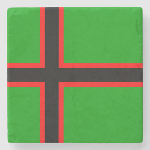 Porta-copo De Pedra Bandeira Nacional da Carélia