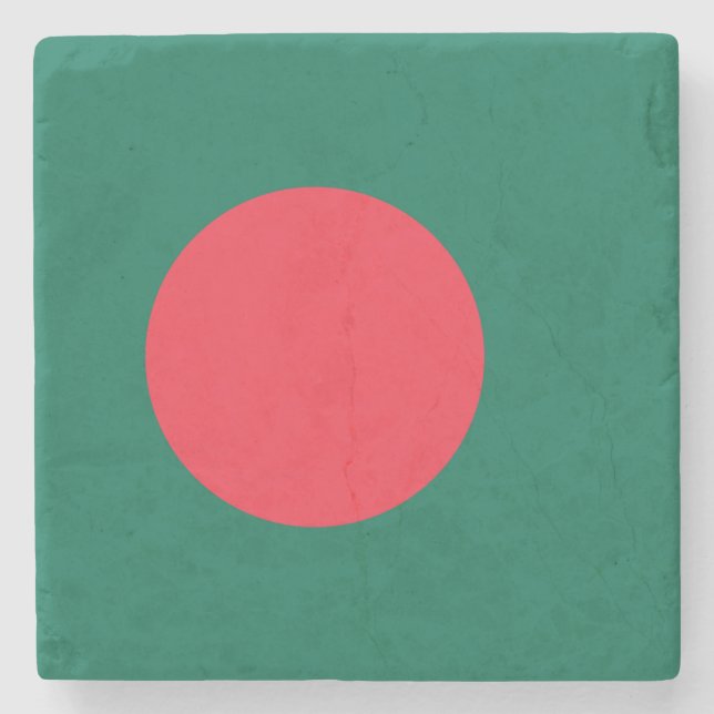 Porta-copo De Pedra Bandeira Patriótica Bangladesh (Frente)