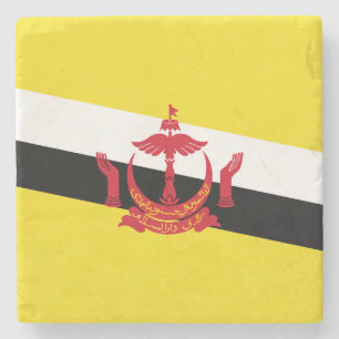 Porta-copo De Pedra Bandeira Patriótica do Brunei Pedra de Xícara