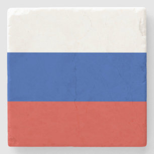 Porta-copo De Pedra Bandeira Russa (Rússia)