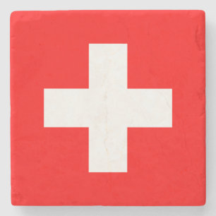 Porta-copo De Pedra Bandeira Suíça (Suiça)