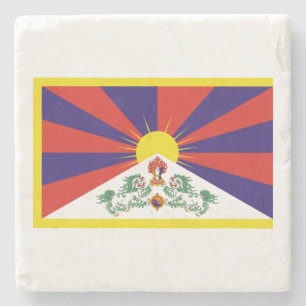 Porta-copo De Pedra Bandeira tibetana (Tibete)
