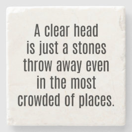 Porta-copo De Pedra Bandeja de Pedra de Mármore Cabeça Clara