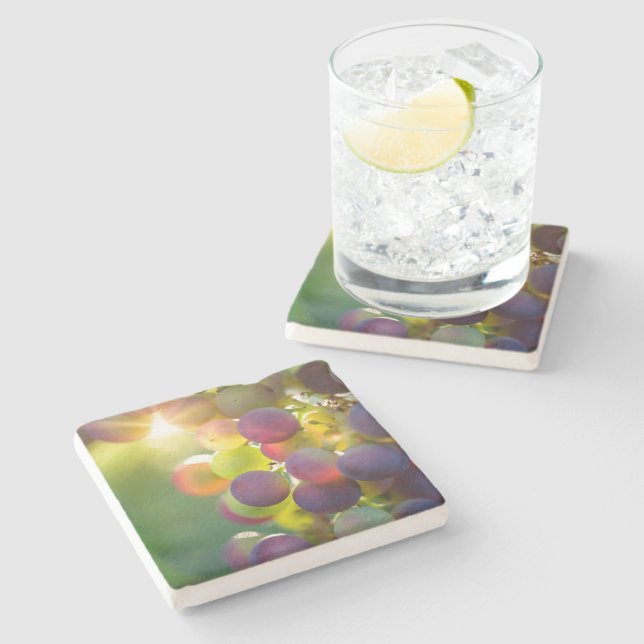 Porta-copo De Pedra Bando de Uvas (Lateral)