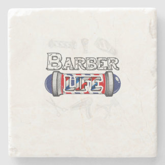 Porta-copo De Pedra Barber_s Pole Barber Hairstylist Tee Hair Christma