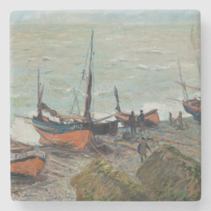 Porta-copo De Pedra Barcos De Pesca Vintage Claude Monet      