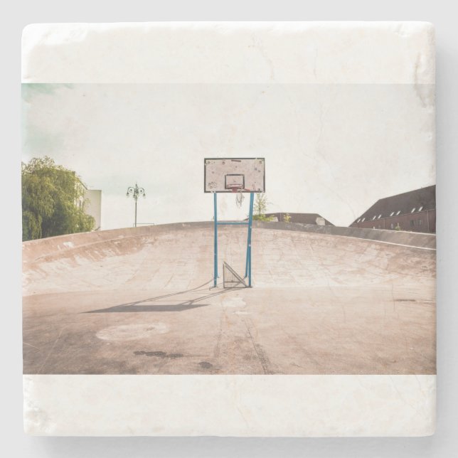 Porta-copo De Pedra Basquete 85 (Frente)