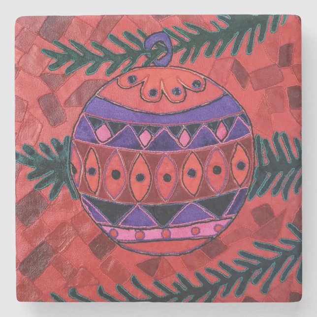 Porta-copo De Pedra Bauble (Frente)