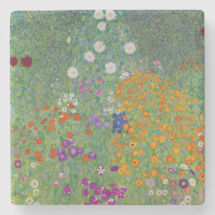 Porta-copo De Pedra Bauerngarten, Pintura a Óleo, Gustav Klimt