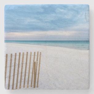 Porta-copo De Pedra Beach Fence Morning Destin Florida Stone Porta cop