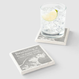 Porta-copo De Pedra Beachologie Apreciando a Porta copos de Beleza da 