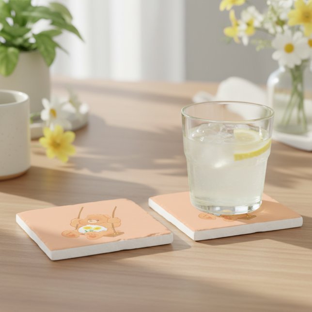 Porta-copo De Pedra Bear Stone Coaster (Criador carregado)