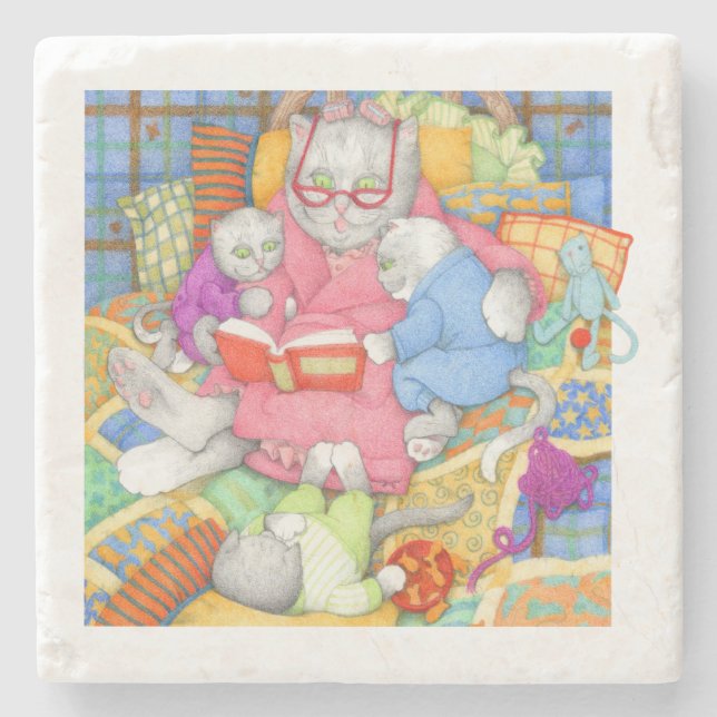 Porta-copo De Pedra BEDTIME STORY Marble Porta copos (Frente)