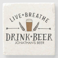 Beer Love Hipster Live Respire A Bebida Personaliz