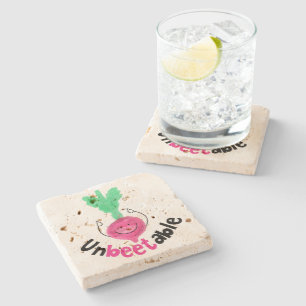 Porta-copo De Pedra Beet Pun Positivo - InBeetable