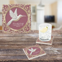 Beija-flor-branco com altura vermelha personalizáv