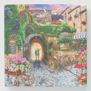 Porta-copo De Pedra Bela Arte do Mercado Flor