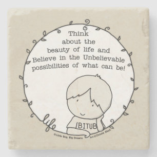 Porta-copo De Pedra Beleza da vida