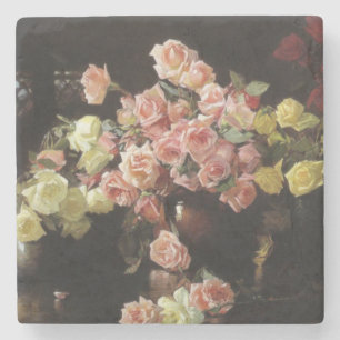 Porta-copo De Pedra Belos Rosas (por Joseph DeCamp)