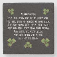 Bênção Irlandesa e Trevos Preto e Verde