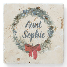 Berries Azuis de Férias de Natal Personalizadas