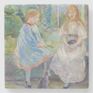 Porta-copo De Pedra Berthe Morisot - Jovens Meninas à Janela