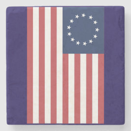 Porta-copo De Pedra Betsy Ross Flag Design Stone Porta copos