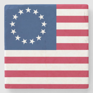 Porta-copo De Pedra Betsy Ross Old Glory American Flag