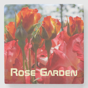 Porta-copo De Pedra Bibelines de pedra de mármore Jardim de Rosas Rosa