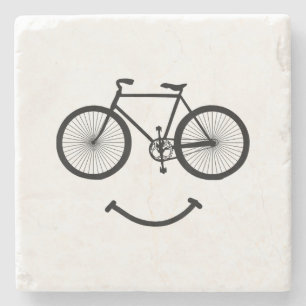 Porta-copo De Pedra Bicicleta e Camiseta Sorriso Bicycling Camiseta Pr