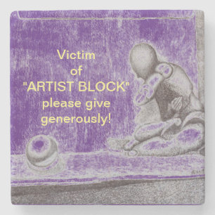 Porta-copo De Pedra Bloco de artistas e pessoas criativas temem artist