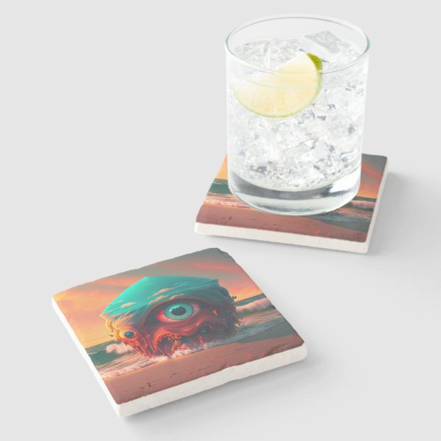 Porta-copo De Pedra Bloody Eyes (Lateral)