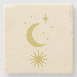 Porta-copo De Pedra Blush Celestial