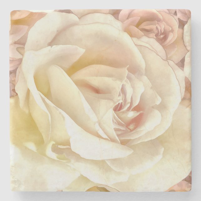 Porta-copo De Pedra Blush Rosa Melange (Frente)