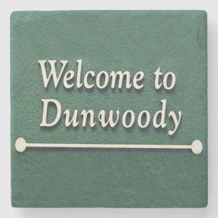Porta-copo De Pedra Boa vinda de Dunwoody, Atlanta, Geórgia, portas