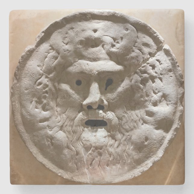 Porta-copo De Pedra Boca da Verdade (Frente)