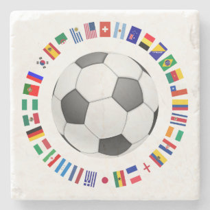 Porta-copo De Pedra Bola SOCCER 2014