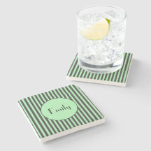 Bold Mint Verde & Listra Preta Personalizado