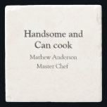 Porta-copo De Pedra Bonita e pode cozinhar a data de chef mestre de ad<br><div class="desc">design</div>