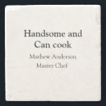 Porta-copo De Pedra Bonita e pode cozinhar a data de chef mestre de ad<br><div class="desc">design</div>