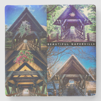 Porta-copo De Pedra Bonita Naperville - Cenas de Ponte Cobertas