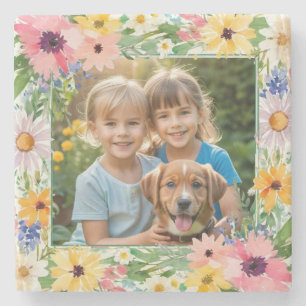 Porta-copo De Pedra Bonito Foto Personalizada de Keepsasael Elegante F