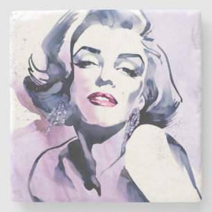 Porta-copo De Pedra Bonito no roxo