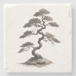 Porta-copo De Pedra Bonsai