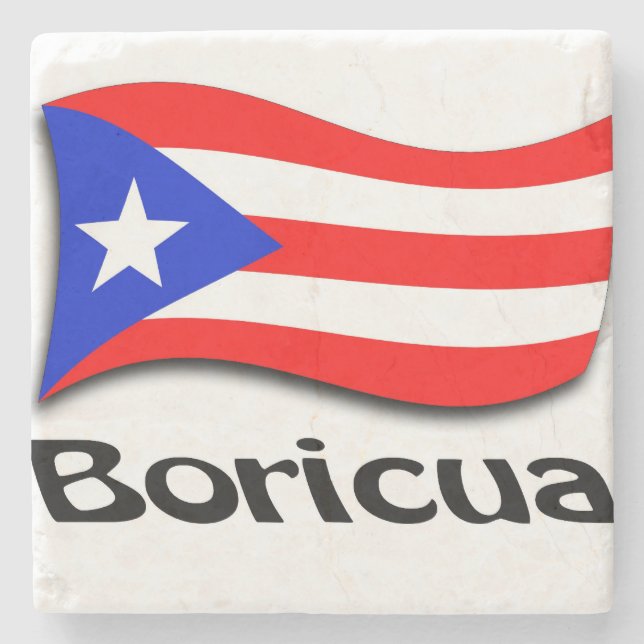 Porta-copo De Pedra Boricua (Frente)